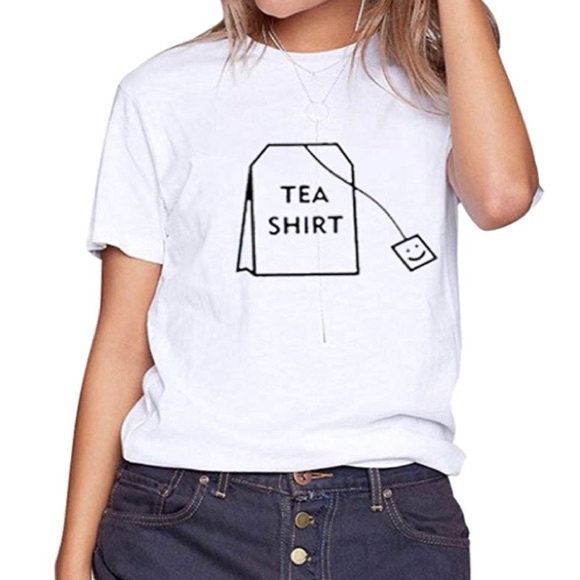 Tops - Simple White “Tea Shirt”